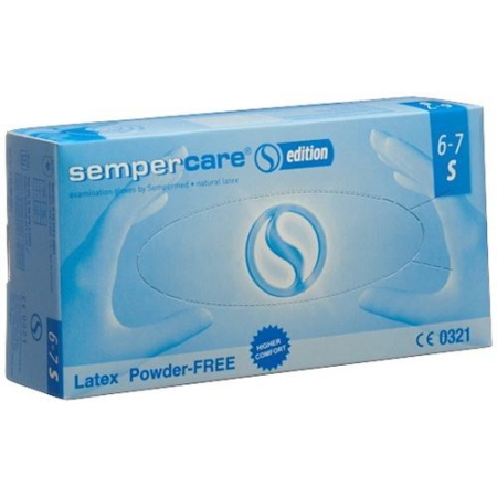Sempercare Edition Gloves Latex Powder Free 100 pcs S