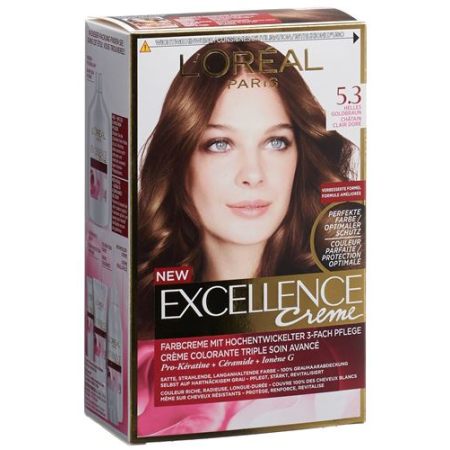 EXCELLENCE Creme Triple Prot بني ذهبي فاتح 5.3