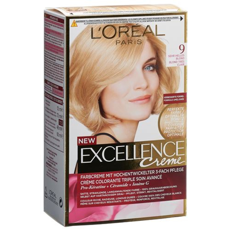 EXCELLENCE Creme Triple Prot 9 vrlo svijetlo plava