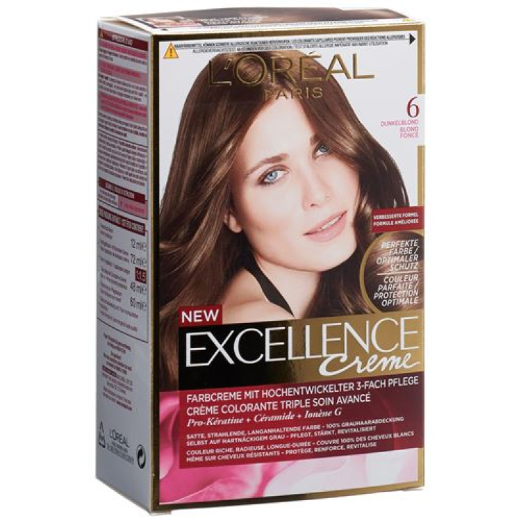 EXCELLENCE Creme Triple Prot 6 ciemny blond