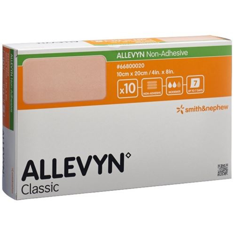 Allevyn Non-Adhesive sebkötöző 10x20cm 10 db