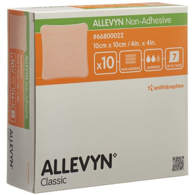 Allevyn non-adhesive ранова пов'язка 10х10см 10 шт