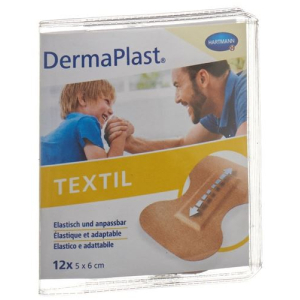DermaPlast textile association du bout des doigts 5x6cm 12 pcs