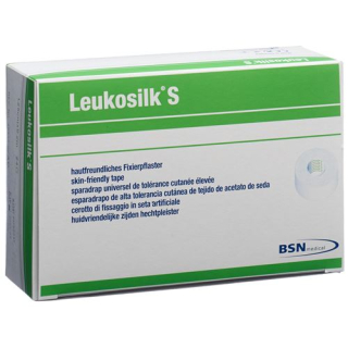 LEUKOSILK S adhesive plaster 9.2mx1.25cm white 24 pcs