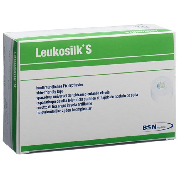 گچ چسب LEUKOSILK S 9.2mx1.25cm سفید 24 عدد