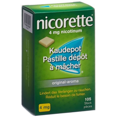 Nicorette 4 mg original chewable pods 105 st