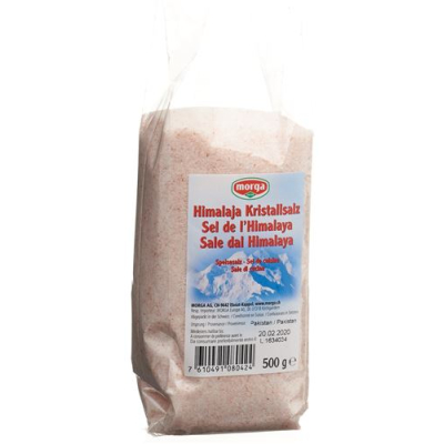 Morga himalayan crystal salt batalion 500 ក្រាម។