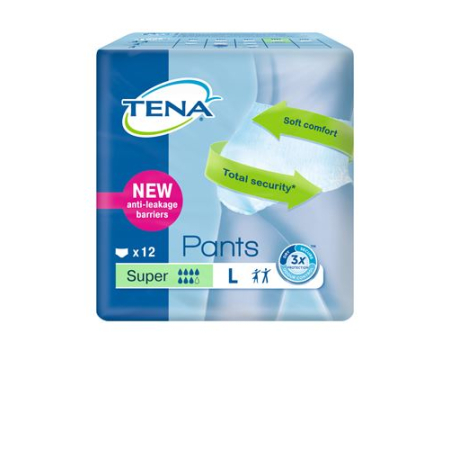 Buy TENA Pants Super L 100-135cm 12 pcs at Beeovita