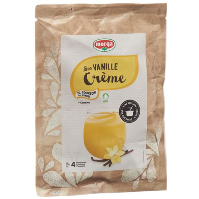 Morga Organic Cream Plv Vanilla Curcuma maišelis 70 g