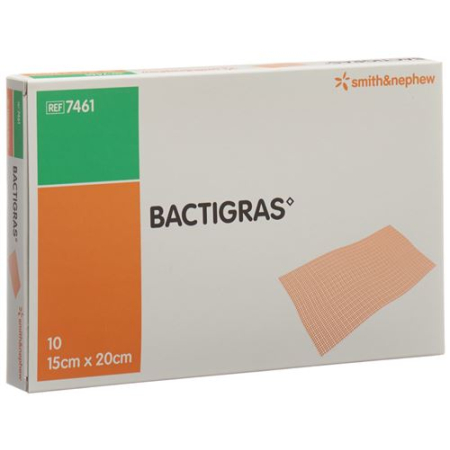 Bactigras gauze bandage 15cmx20cm 10 bags