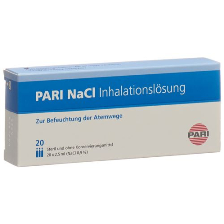 PARI inhalasyon NaCl solüsyonu 20 Amp 2,5 ml