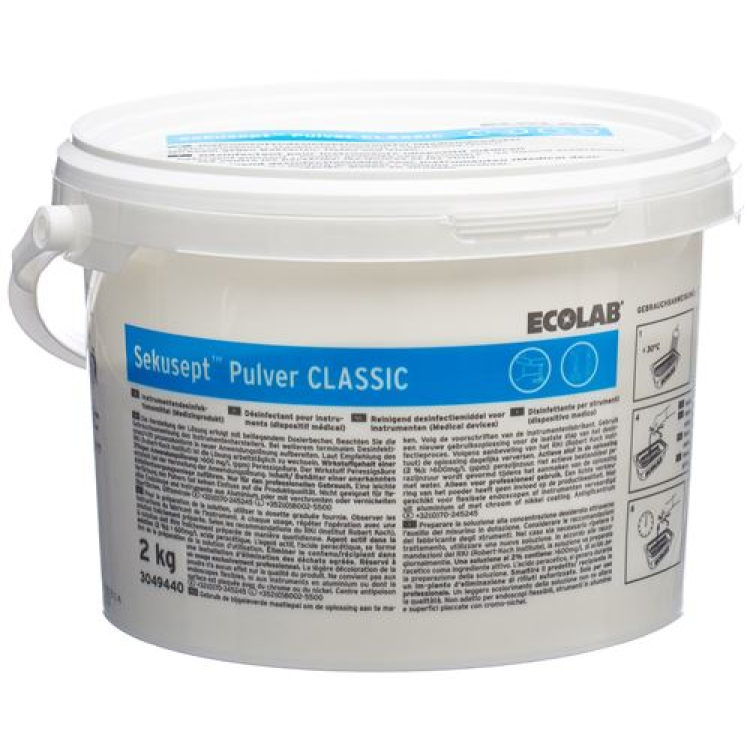 Sekusept Pulver Classic instrumenttien desinfiointi 2 kg