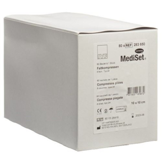 Mediset IVF folding compresses type 24 10x10cm 8 sterile 80 bags