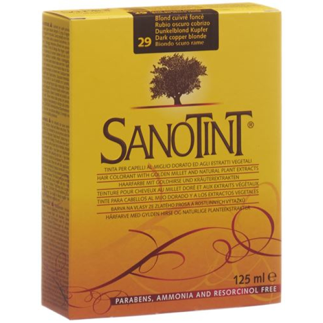 Tinte Sanotint 29 castaño claro cobrizo