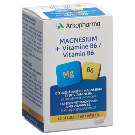 Arkovital Magnesium Vitamin B6 kapsulės 60 vnt