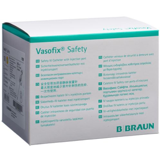 Vasofix Safety Pur IV canule 24G 0.7x19mm geel 50 st