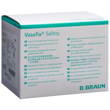 Vasofix Safety Pur IV 캐뉼라 24G 0.7x19mm 노란색 50개