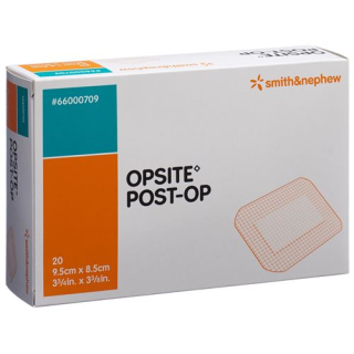 Opsite post OP foil bandage 9.5x8.5cm sterile 20 bags