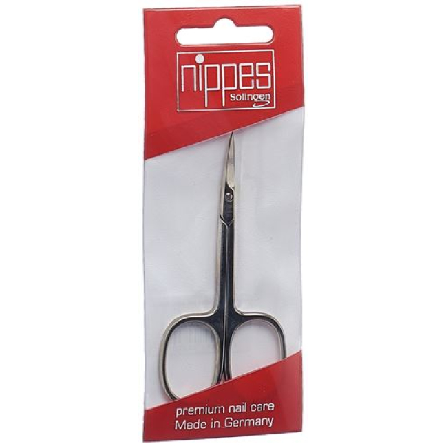 Nippes cuticle scissors 9cm pointed nickel-plated