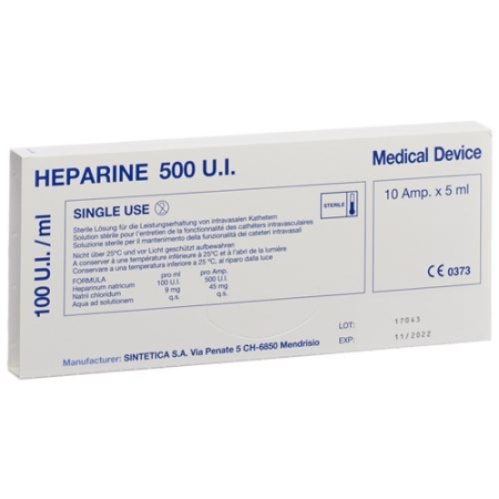 Heparin Sintetica Thuốc Tiêm Lös 500 IU 10 Ampe 5 ml