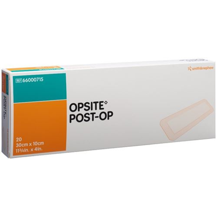 חבישה לסרט Opsite Post OP 30x10cm סטרילי 20 bag