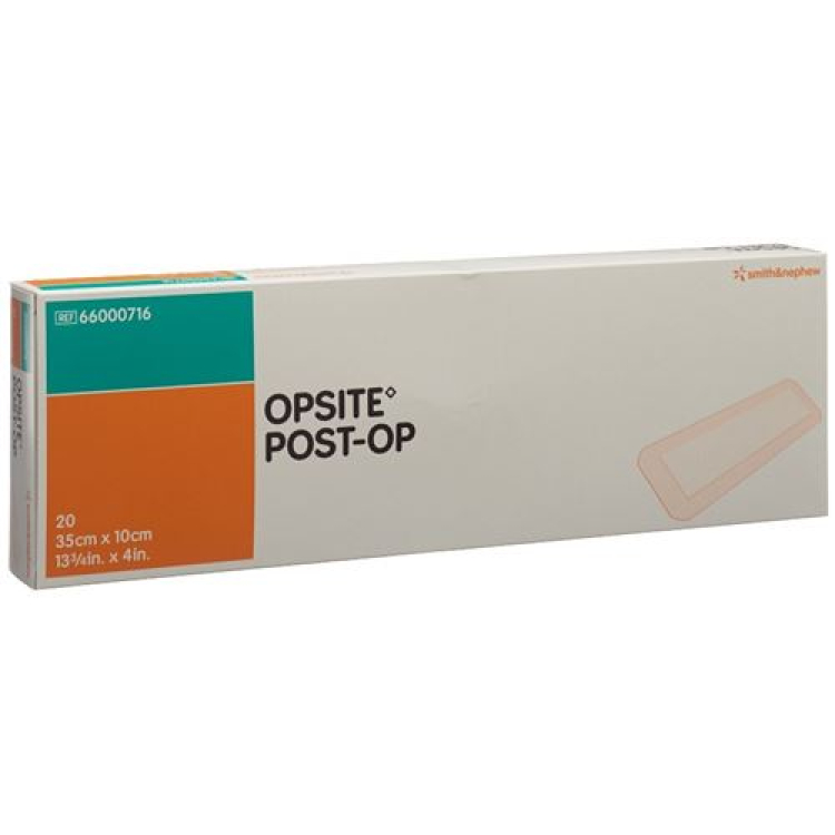 Opsite Post OP Film Dressing 35x10cm Sterile 20 Btl