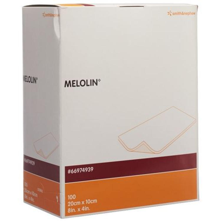 Melolin sår komprimerer 10x20cm sterile 100 poser