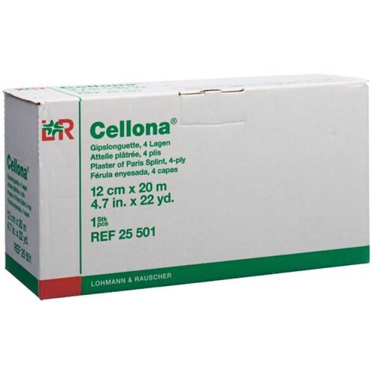 Лонгет Cellona 20mx12cm 4 слоя сгънат бял