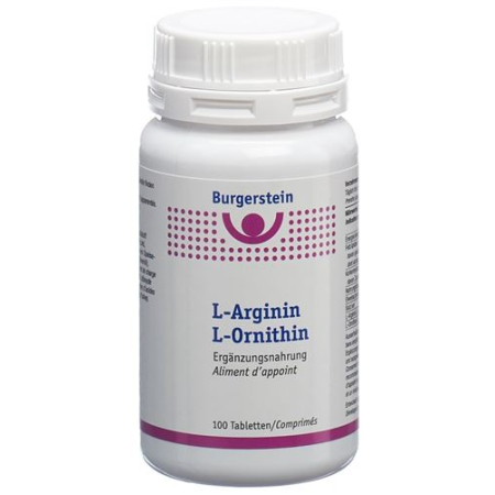Burgerstein L-Arginiin / L-Ornitiin 100 tabletti