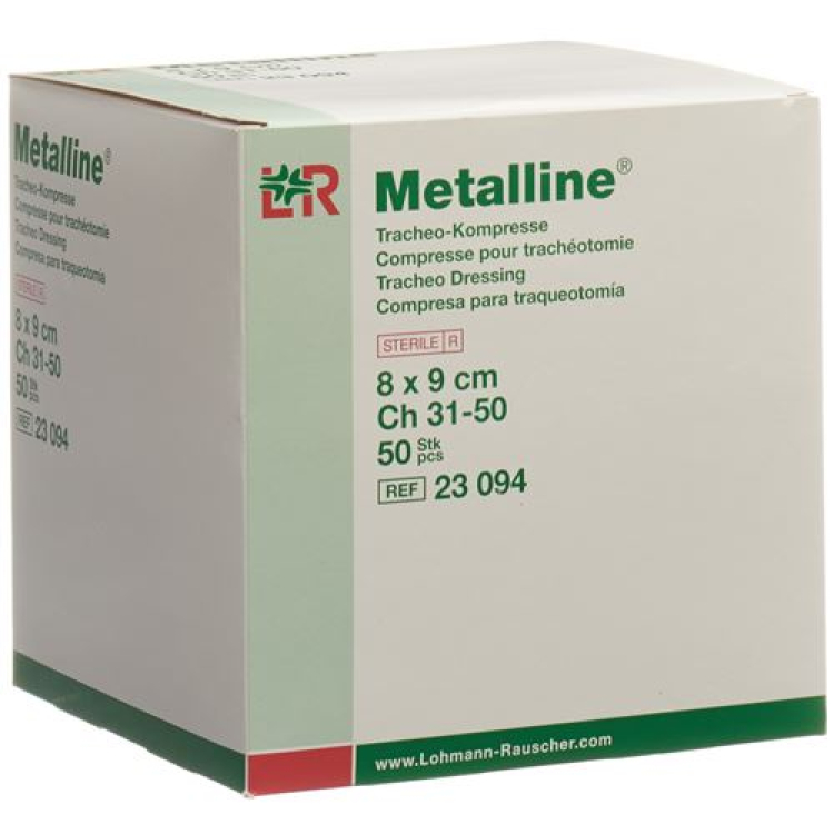 Metal Line Tracheo nén vô trùng 8x9cm 50 chiếc