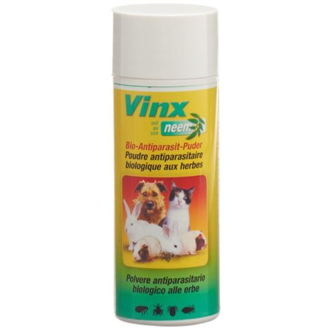 Vinx Neem proszek przeciwpasożytniczy małe zwierzęta 100g