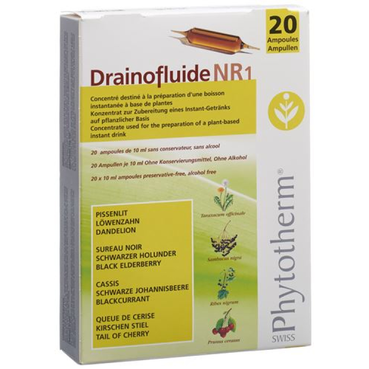 Drainofluide Nr 1 10ml 20 drinking ampoules