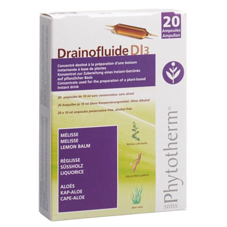 Drainofluide Di 3 10 ml 20 drinking ampoules