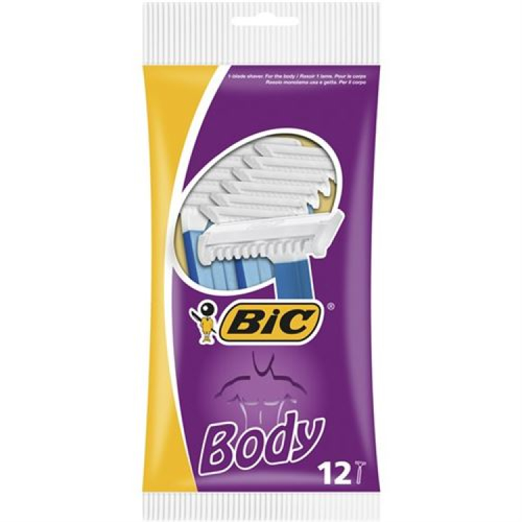 BiC Body Medical brivnik za telo z 1 rezilom in glavnikom za l