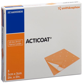 Acticoat ჭრილობის სახვევი 5x5 სმ სტერილური 5 ც