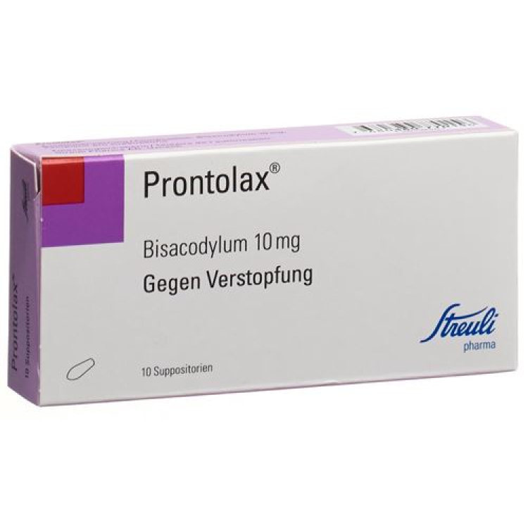 Prontolax Supp 10 मिलीग्राम 10 पीसी