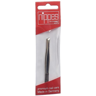 Nippes tweezers 8cm diagonally nickel-plated