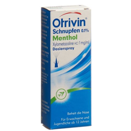 Otrivin 鼻炎计量喷雾 0.1% 薄荷醇 10 毫升