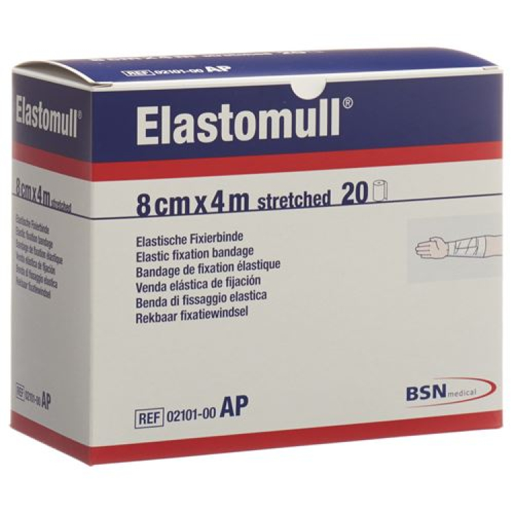 Elastomull gézkötés fehér 4mx8cm 20 db