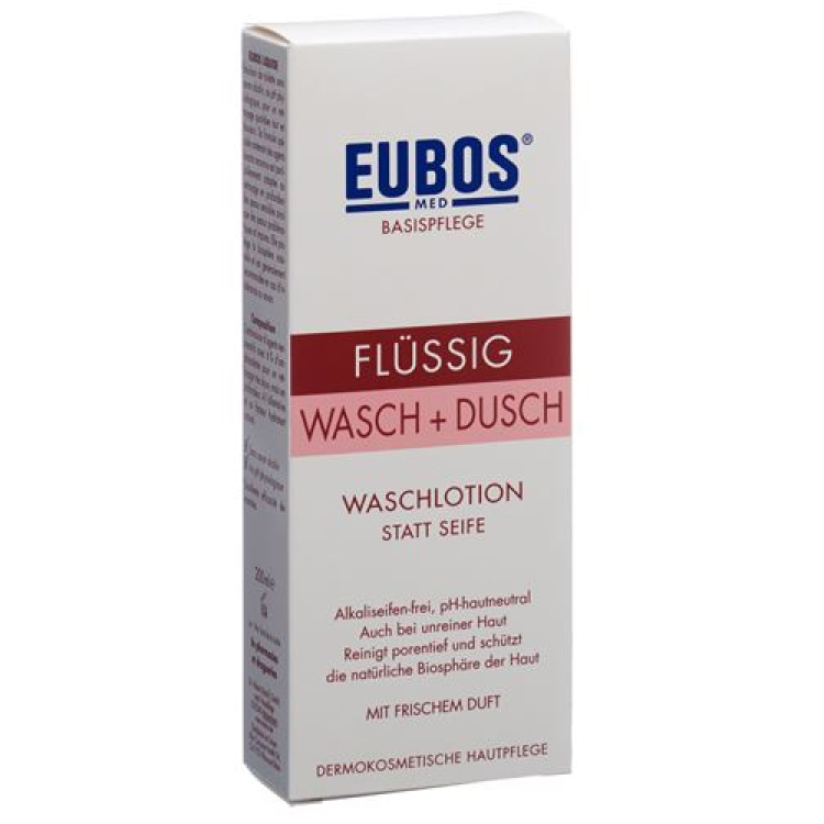 EUBOS soap liq parf pink bottle 200 ml