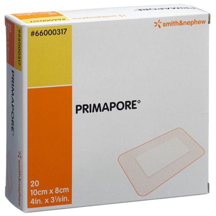 Primapore wondverband 10x8cm steriel 20 st