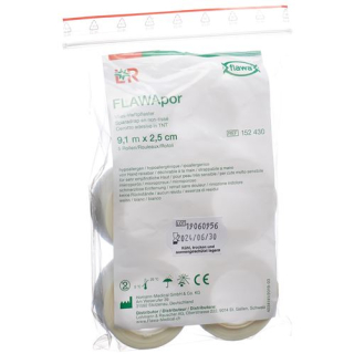 Flawapor adhesive plaster fleece 2.5cmx9.1m 12 pcs