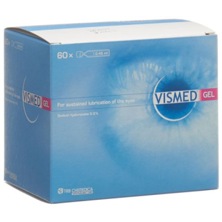 VISMED gel 3 mg/ml hydrogel wetting of the eye 60 monodos 0.45