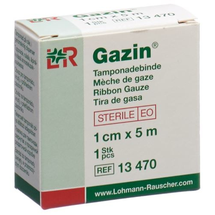 Gazin Tamponadebinden 1cmx5m סטרילי