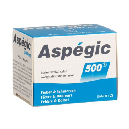 Aspegic PLV 500 مجم Btl 20 حبة