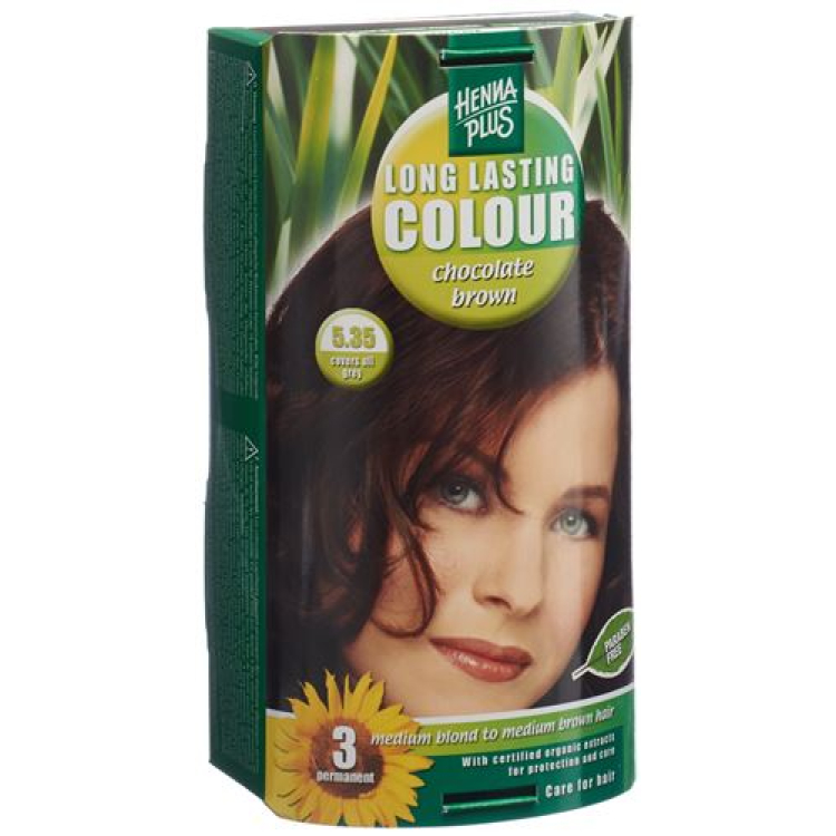 HENNA PLUS Long Last Kleur 5:35 chocoladebruin