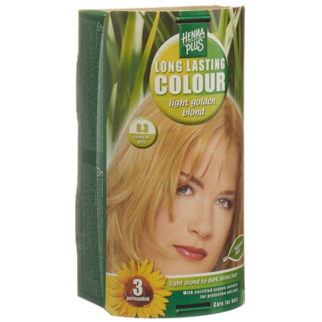 HENNA PLUS Long Last Color 8.3 blond doré