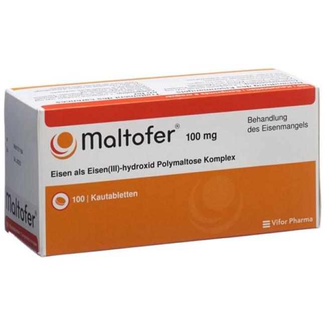 Maltofer Kautabl 100 mg 100 vnt