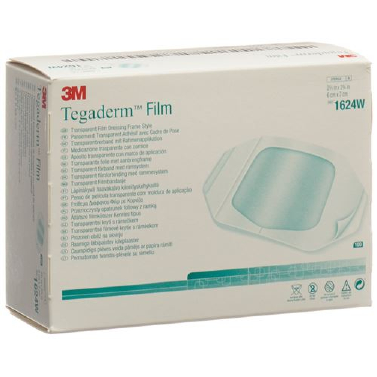 3M Tegaderm folie transparant verband 6x7cm 100 st