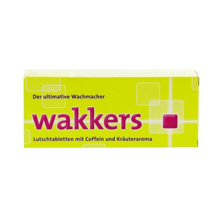 Wakkers lozenges caffeine and herbal flavor 22 pcs